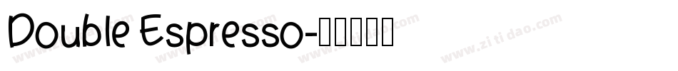 Double Espresso字体转换